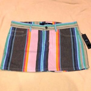 NWT Joe’s Jeans Multi Stripe miniskirt